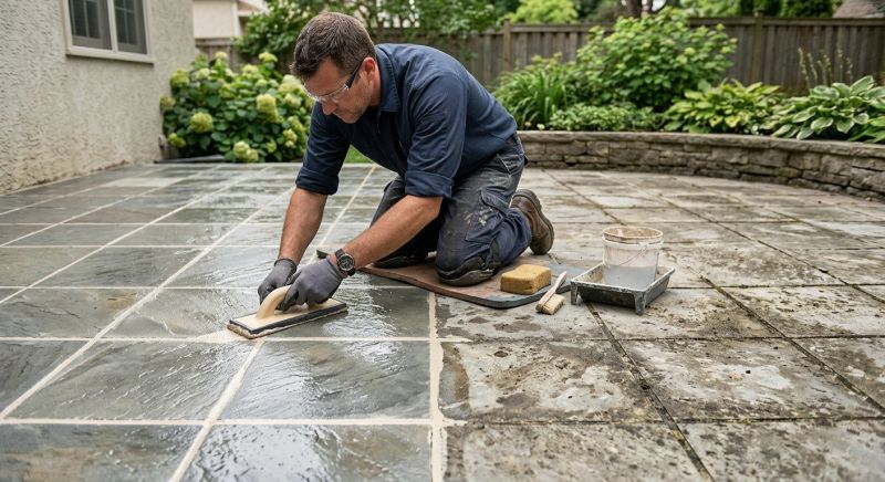 Outdoor Grout Repair Service